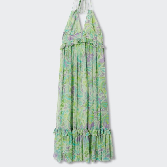 MANGO Flowy maxi dress - Picture 3 of 5